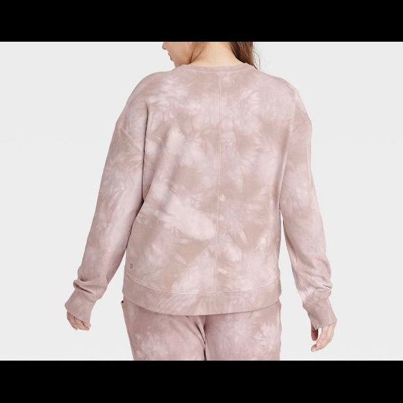 All in Motion™ Women's Crewneck Sweatshirt - Gray and Brown tone - Picture 2 of 5